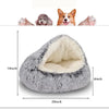 Soft Plush Fluffy Cute Cat Bed