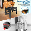 Elevated Dog Bowls, 2-in-1 Raised Slow Feeder Dog Bowls