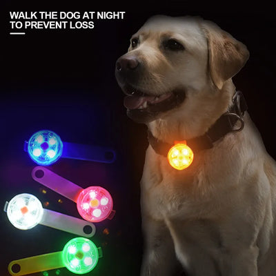 USB Rechargeable Glowing Collar Pendant Waterproof Safety LED Flashing Light