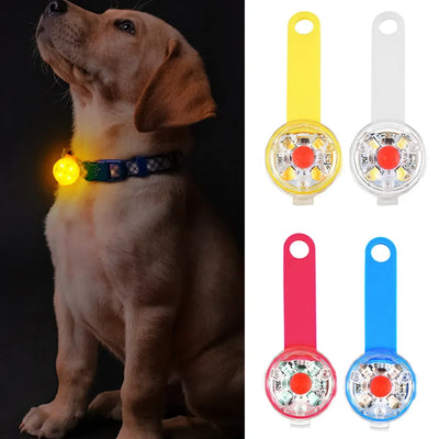 USB Rechargeable Glowing Collar Pendant Waterproof Safety LED Flashing Light