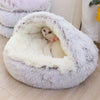 Soft Plush Fluffy Cute Cat Bed