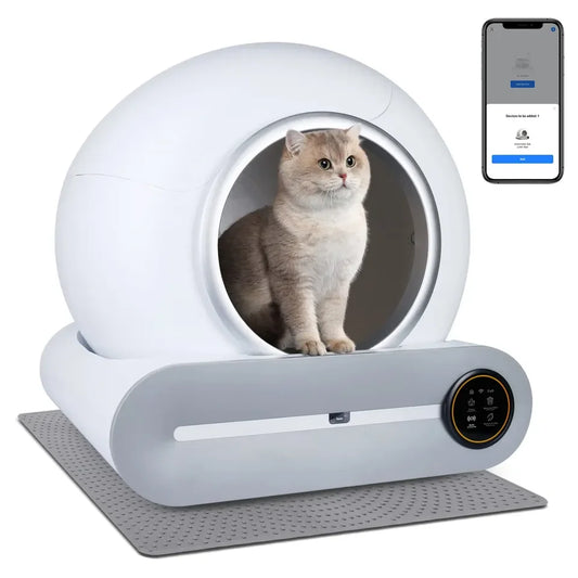 Smart Pet Self Cleaning Large Litter Box for Cats APP Control
