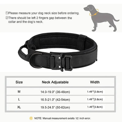 Tactical Dog Collar for Medium and Large Dogs