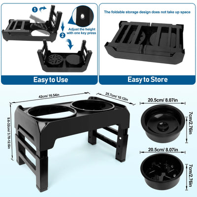 Elevated Dog Bowls, 2-in-1 Raised Slow Feeder Dog Bowls