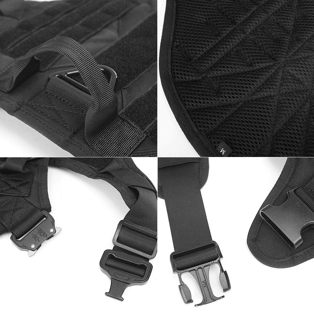 Military Large Dog Harness Pet German Shepherd K9 Malinois Training Vest Tactical Dog Harness And Leash Set