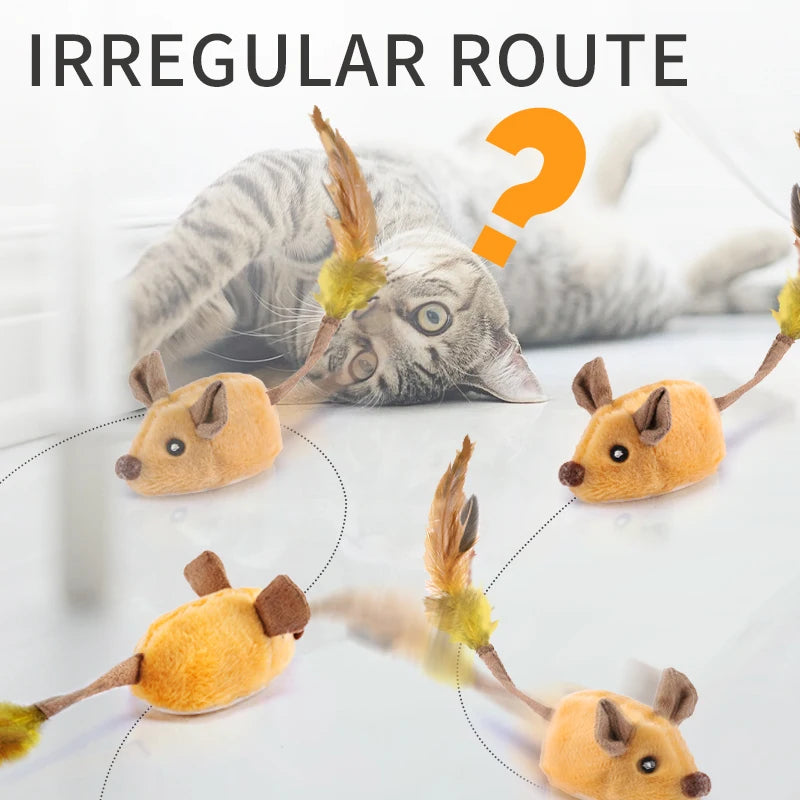 Smart Running Mouse Cat Toy Interactive Random Moving Electric Cat Teaser Toys