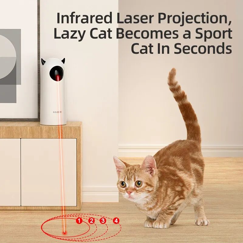 Automatic Cat Toys Interactive Smart Teasing Pet LED Laser Indoor Cat Toy